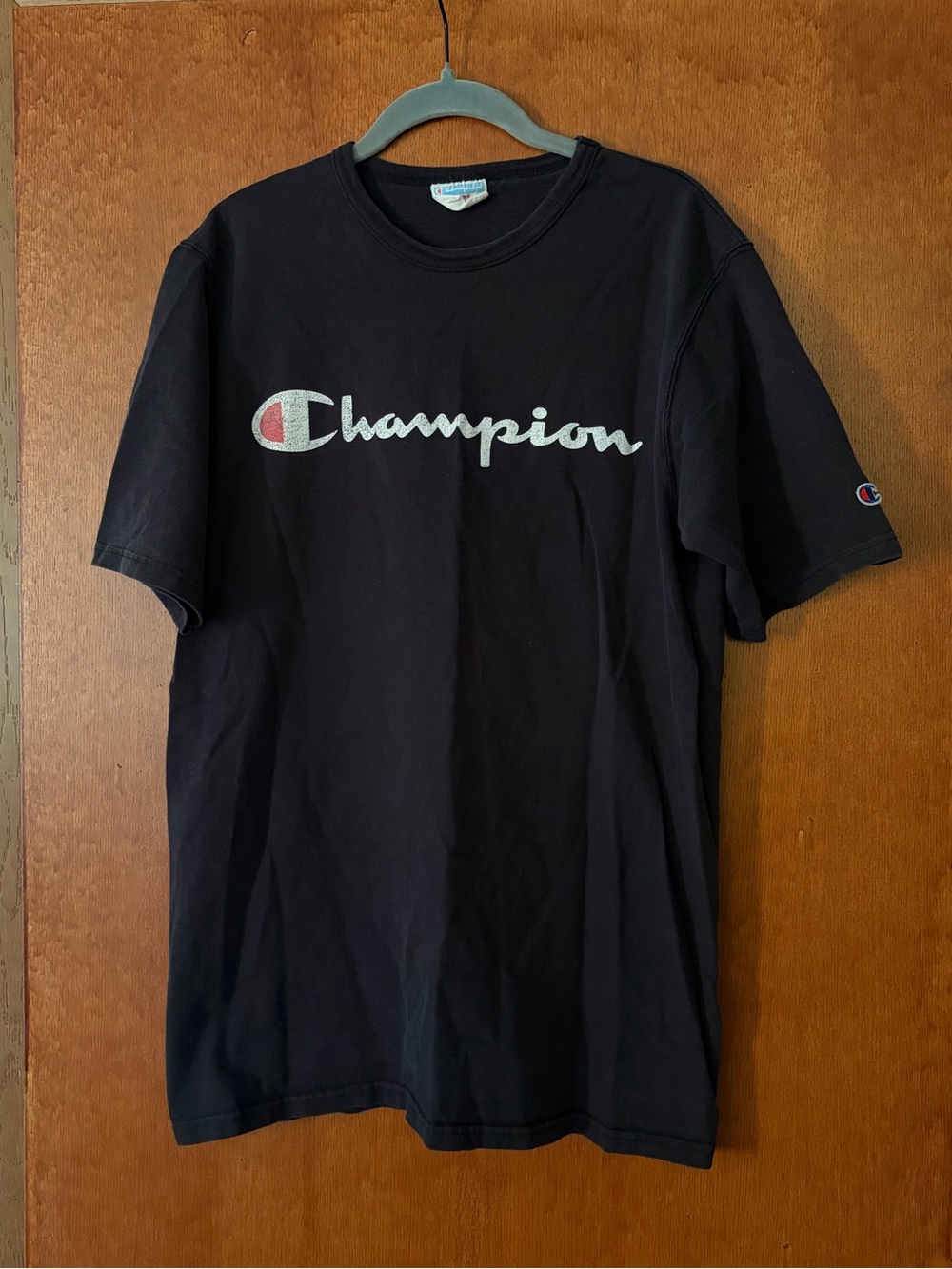 Champion Black T-Shirt Size L
